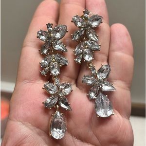 SHASHI Parker Wedding Blingy Vintage Inspired Earrings NWOT